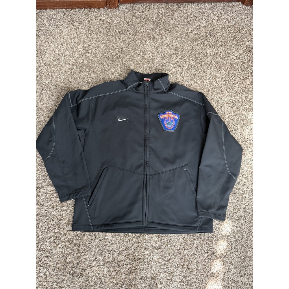 FLORIDA GATORS NIKE JACKET 2008 NATIONAL CHAMPIONS BOWL SERIES SIZE XL